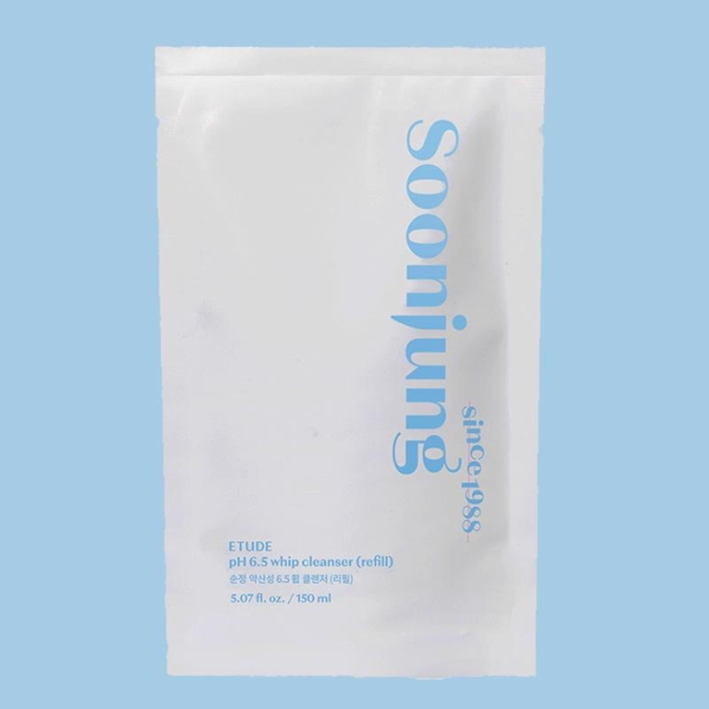 Etude SoonJung 6.5 Whip Cleanser Refill Pouch Sensitive Skin BRAND NEW SEALED